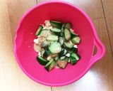 豆腐ときゅうりのヘルシーな和え物作り方3写真