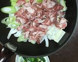 たっぷりネギの肉豆腐作り方2写真