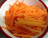 人参とキノコの卵炒め作り方1写真