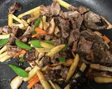 牛肉と揚げ牛蒡のバルサミコマヨネーズ炒め作り方6写真