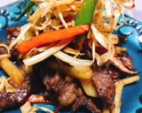 牛肉と揚げ牛蒡のバルサミコマヨネーズ炒め作り方7写真