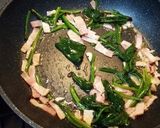 ほうれん草とベーコンのパスタ作り方7写真