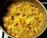 残った唐揚げで☆唐揚げのキムチ卵丼作り方4写真