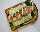 簡単！銀鮭のほうれん草サンド作り方4写真