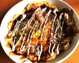 [節約]材料2つ！切り餅と卵でお好み焼き作り方4写真