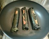 鳥挽き肉の海苔巻き作り方5写真