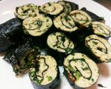 鳥挽き肉の海苔巻き作り方8写真