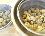 旬のあさりと菜の花のボンゴレ☆春パスタ作り方1写真