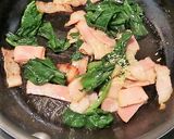 ほうれん草とベーコンの、こんぶ茶味つけ作り方2写真