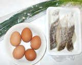 魚・タラと卵の炒めもの♪簡単作り方1写真