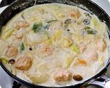 とろ～り♪キムチ肉団子と白菜のクリーム煮作り方8写真