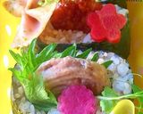 唐揚げ甘酢あん豚肉大葉チーズ おにぎらず作り方1写真