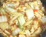 ヘルシーメニュー・白菜の餡掛け旨煮。作り方5写真