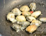 水菜とあさりのねばねばパスタ作り方3写真