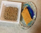 納豆とチーズチキンカツのご飯作り方1写真