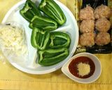 レンジde超簡単♡ピーマンの肉詰め♪作り方1写真