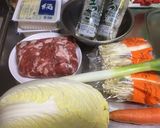 超楽々 味噌風味寄せ鍋 主役は牡蠣よ作り方1写真