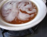 もち麦で雑炊（和風味 卵とじ仕あげ）作り方3写真