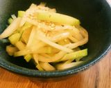 かぶの皮とブロッコリーの茎きんぴら作り方5写真