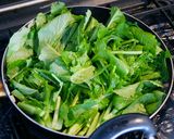 会津伝統野菜　荒久田茎立の春パスタ作り方6写真