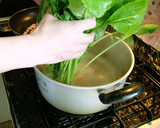 会津伝統野菜　荒久田茎立の洋風おひたし作り方1写真