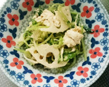 豆苗れんこんささみのシャキシャキごまマヨ作り方7写真