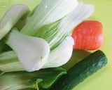 ☆青梗菜他梅生姜の箸休め(´∀｀=)作り方1写真