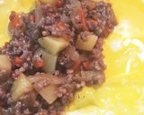 我が家の肉じゃがオムレツ作り方5写真