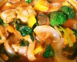 簡単ヘルシー！ 鶏もも肉と野菜のトマト煮作り方19写真