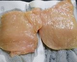 簡単！ふわふわムネ肉竜田(梅タルタル)作り方1写真
