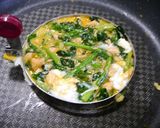 簡単！ほうれん草の鮭フレのセルクル炒め作り方2写真