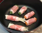 甘〜い！ネギと餅の豚肉巻作り方13写真