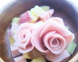 簡単✿桜の花びらの飾り切り♪春♪ピンク色作り方3写真