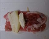 豚肉のりんごクリームチーズ巻き♪作り方5写真