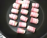 もっちりおつまみ♡美味しい餅ベーコン巻き作り方3写真