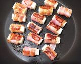 もっちりおつまみ♡美味しい餅ベーコン巻き作り方4写真