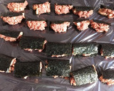 ひき肉と蓮根の磯辺揚げ作り方4写真