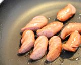 おぼろ昆布とキャベツとウィンナーの蒸し煮作り方1写真