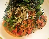 納豆とマグロのさっぱり冷静パスタ作り方4写真