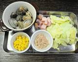 麦みそでクラム味噌チャウダー風スープ作り方1写真