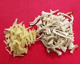 しいたけの軸と生姜の佃煮作り方1写真