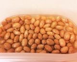 節分お豆を使って鶏肉のケチャップ煮込み作り方1写真