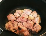 節分お豆を使って鶏肉のケチャップ煮込み作り方3写真