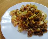 簡単キャベツと豚肉キムチ炒め作り方3写真