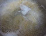 ノンオイル♪水菜とカニカマで和風パスタ作り方2写真