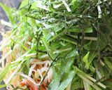 ノンオイル♪水菜とカニカマで和風パスタ作り方6写真