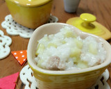 ☆優しい離乳食☆さつま芋と鳥肉のおかゆ作り方5写真