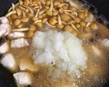 鶏肉となめこのみぞれ煮作り方3写真
