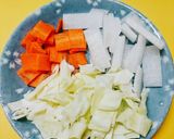 簡単でヘルシー☆野菜たっぷり雑炊作り方1写真