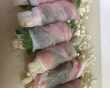 節約 お弁当に 簡単豚の紫蘇エノキ巻き作り方2写真
